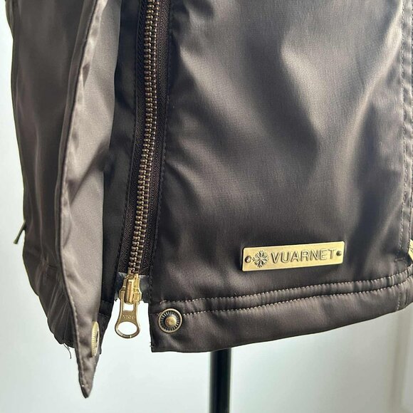 Vuarnet Rich Chocolate Quilted Technical Vest with Gold Hardware – US M - Picture 11 of 13